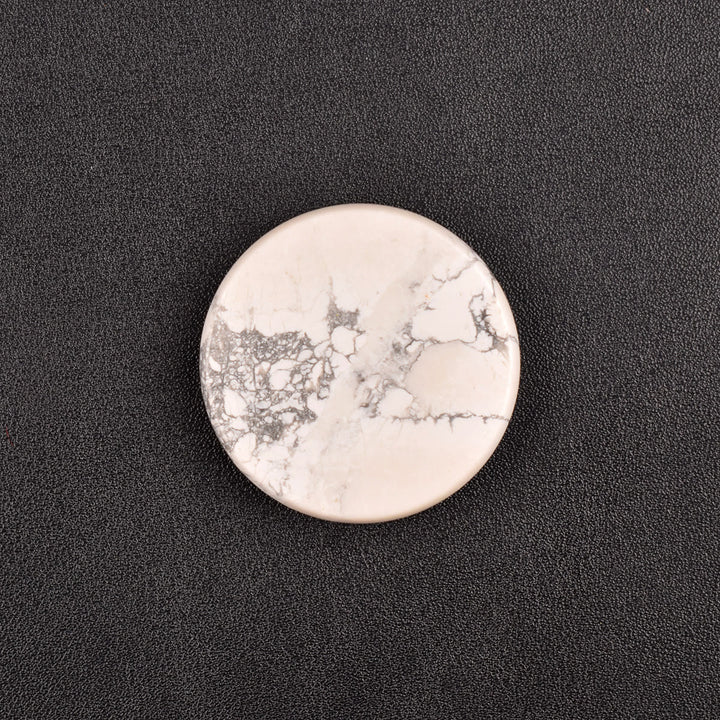 Decorazione in pietra preziosa naturale curativa rotonda Olivenorma - Turchese bianco - image 5