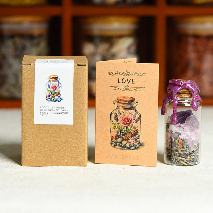 Decorazione con pietre preziose per bottiglia dei desideri curativa in pietra naturale Olivenorma - AMORE - image 4