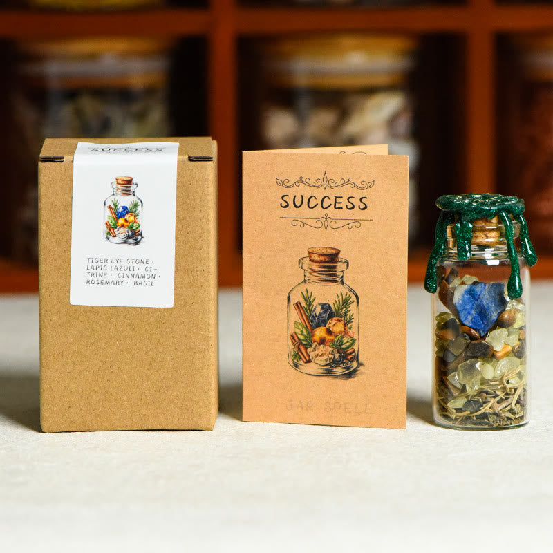 Decorazione con pietre preziose per bottiglia dei desideri curativa in pietra naturale Olivenorma - SUCCESSO - image 8