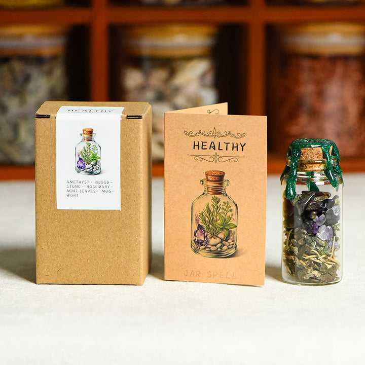 Decorazione con pietre preziose per bottiglia dei desideri curativa in pietra naturale Olivenorma - SALUTARE - image 3