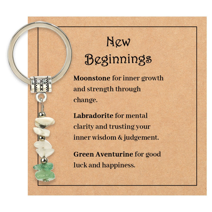 Portachiavi curativo con perline di cristallo in pietra naturale Olivenorma - Stile Chip Stone n. 16 - image 17