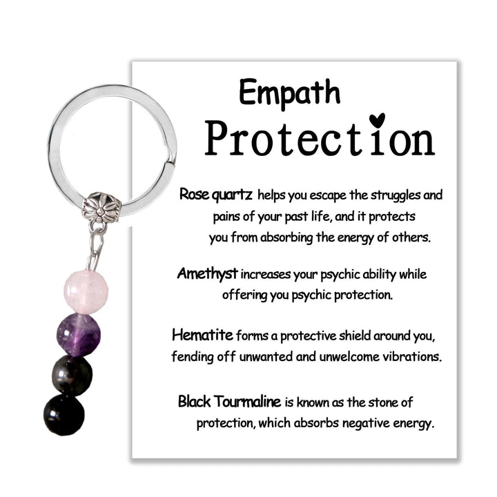 Portachiavi curativo con perline di cristallo in pietra naturale Olivenorma - image 23