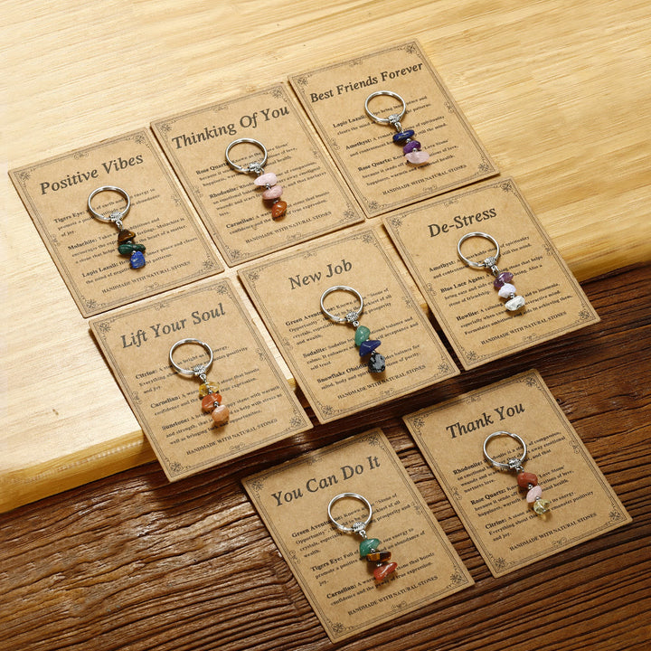 Portachiavi curativo in pietra naturale fatto a mano Olivenorma - image 16