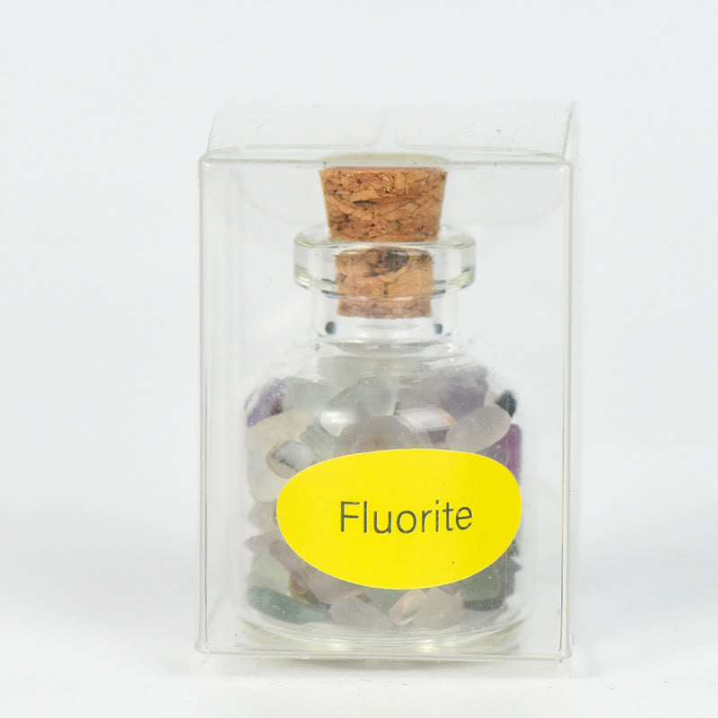 Decorazione con pietra preziosa in cristallo naturale Olivenorma per bottiglia dei desideri - Fluorite - image 28