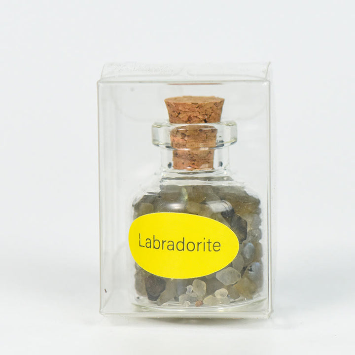 Decorazione con pietra preziosa in cristallo naturale Olivenorma per bottiglia dei desideri - Labradorite - image 22