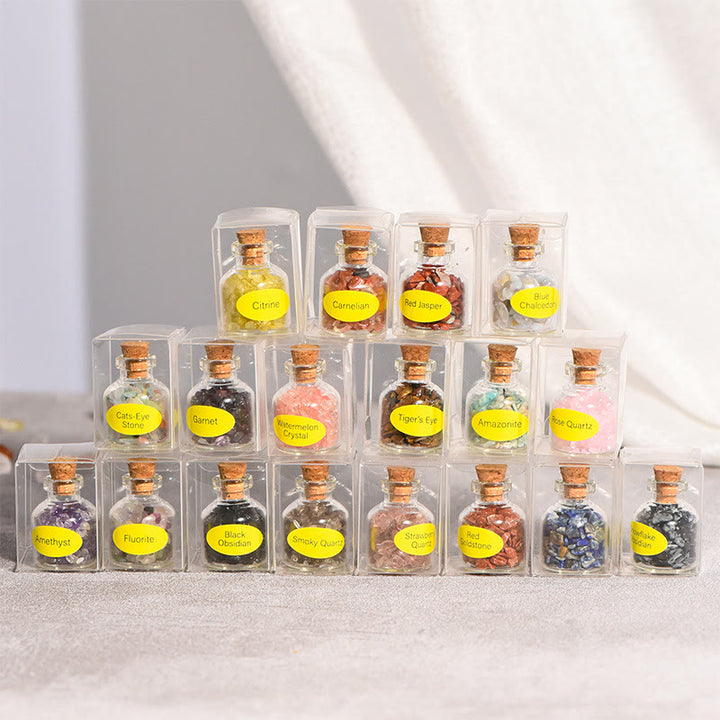 Decorazione con pietra preziosa in cristallo naturale Olivenorma per bottiglia dei desideri - image 47