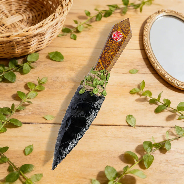 Decorazione con pugnale in cristallo naturale grezzo Olivenorma - Immagine Jasper - image 9