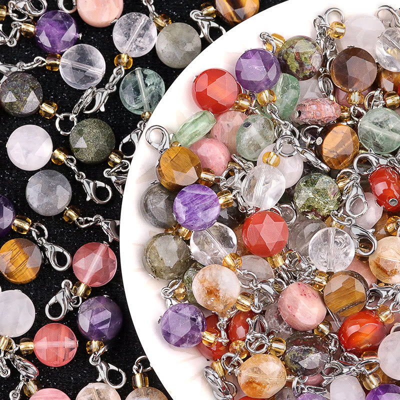 Portachiavi con esagramma in cristallo di pietra naturale Olivenorma - image 26