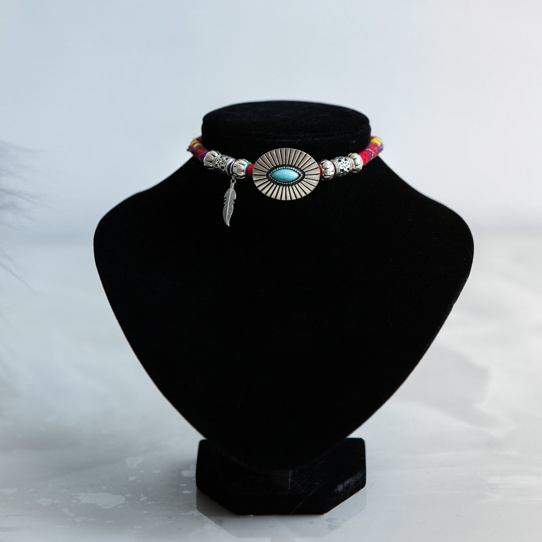 Olivenorma - Collare per animali domestici in stile etnico con cristalli curativi a forma di gattino - image 2