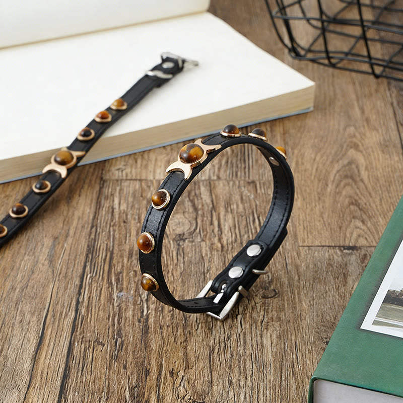 Olivenorma Premium Tiger Eye Collare per animali domestici - image 3