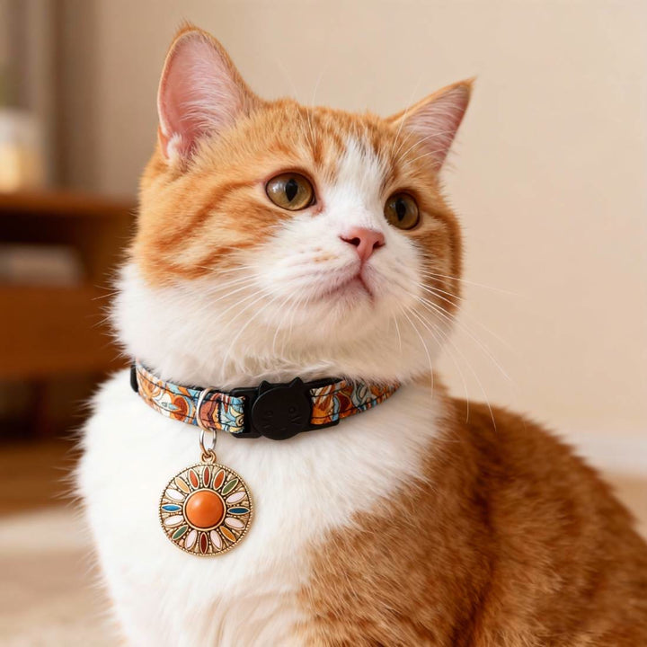 Olivenorma Collare per gatti in stile bohémien vintage - image 0