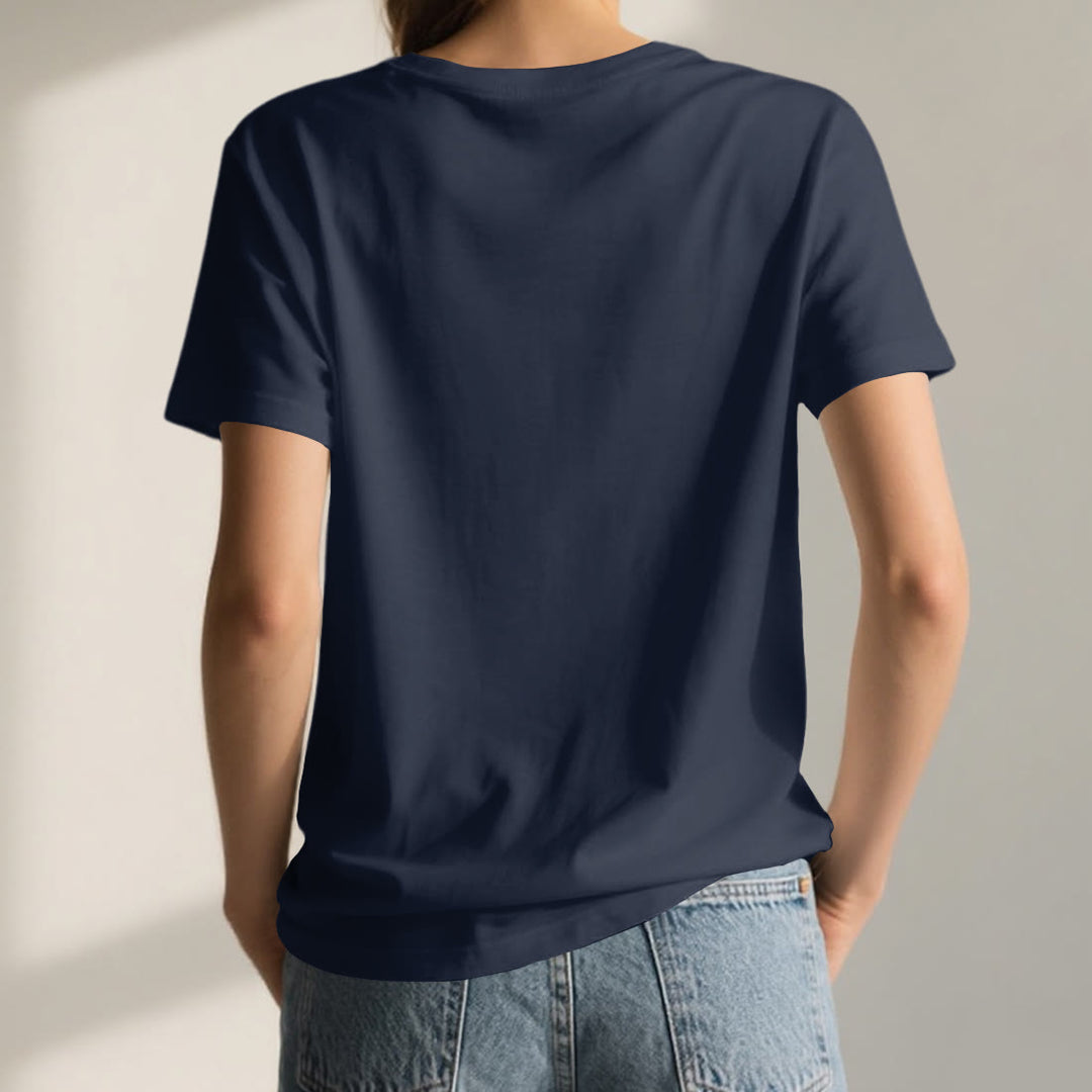 Olivenorma Focus Balance T-shirt in cotone con scollo a V per yoga e meditazione - image 2