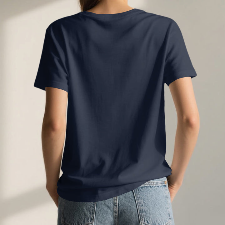 Olivenorma Focus Balance T-shirt in cotone con scollo a V per yoga e meditazione - image 2