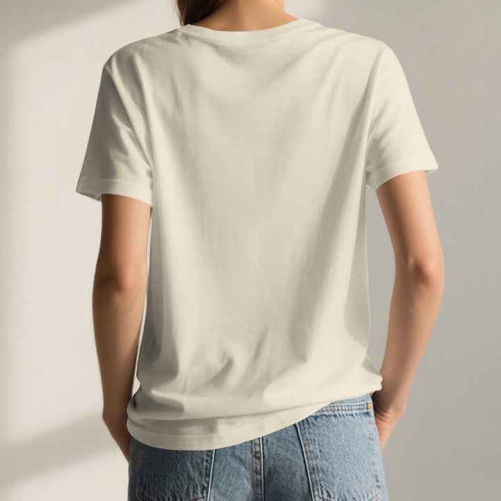 Maglietta da meditazione con scollo a V e scritta "Olivenorma Yoga Pose Mindful Energy" - image 2