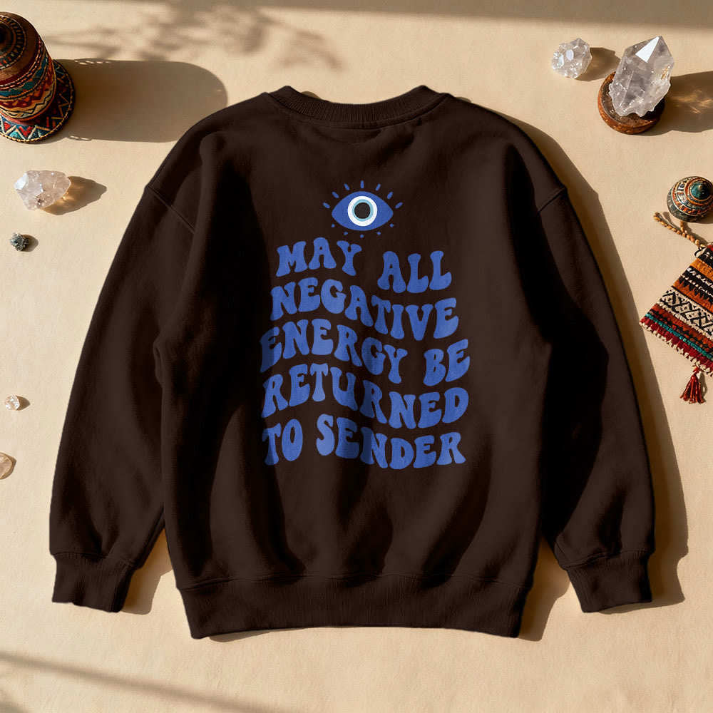 Felpa con citazione "Occhio di Demone Trendy" Olivenorma - Marrone - 2XL - image 11