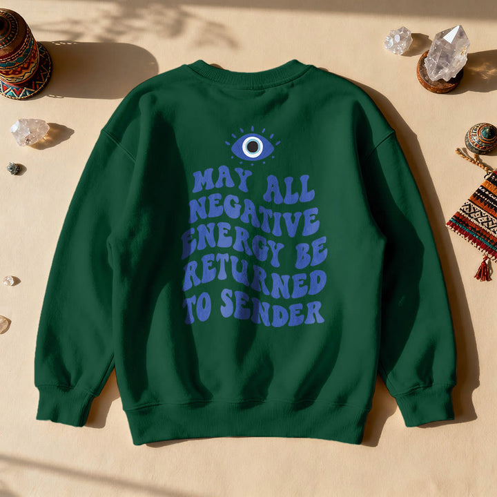 Felpa con citazione "Occhio di Demone Trendy" Olivenorma - Verde - 2XL - image 23