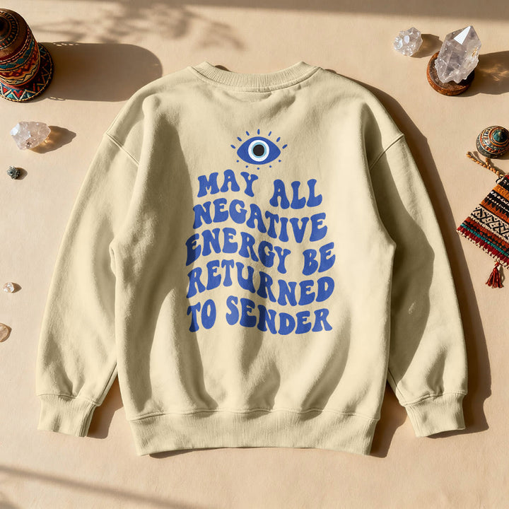 Felpa con citazione "Occhio di Demone Trendy" Olivenorma - Cachi - 2XL - image 14