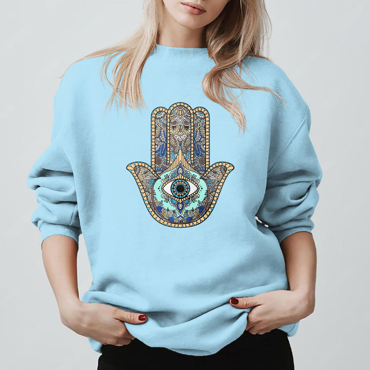 Felpa Olivenorma Chic Evil Eye Hamsa Hand - image 10