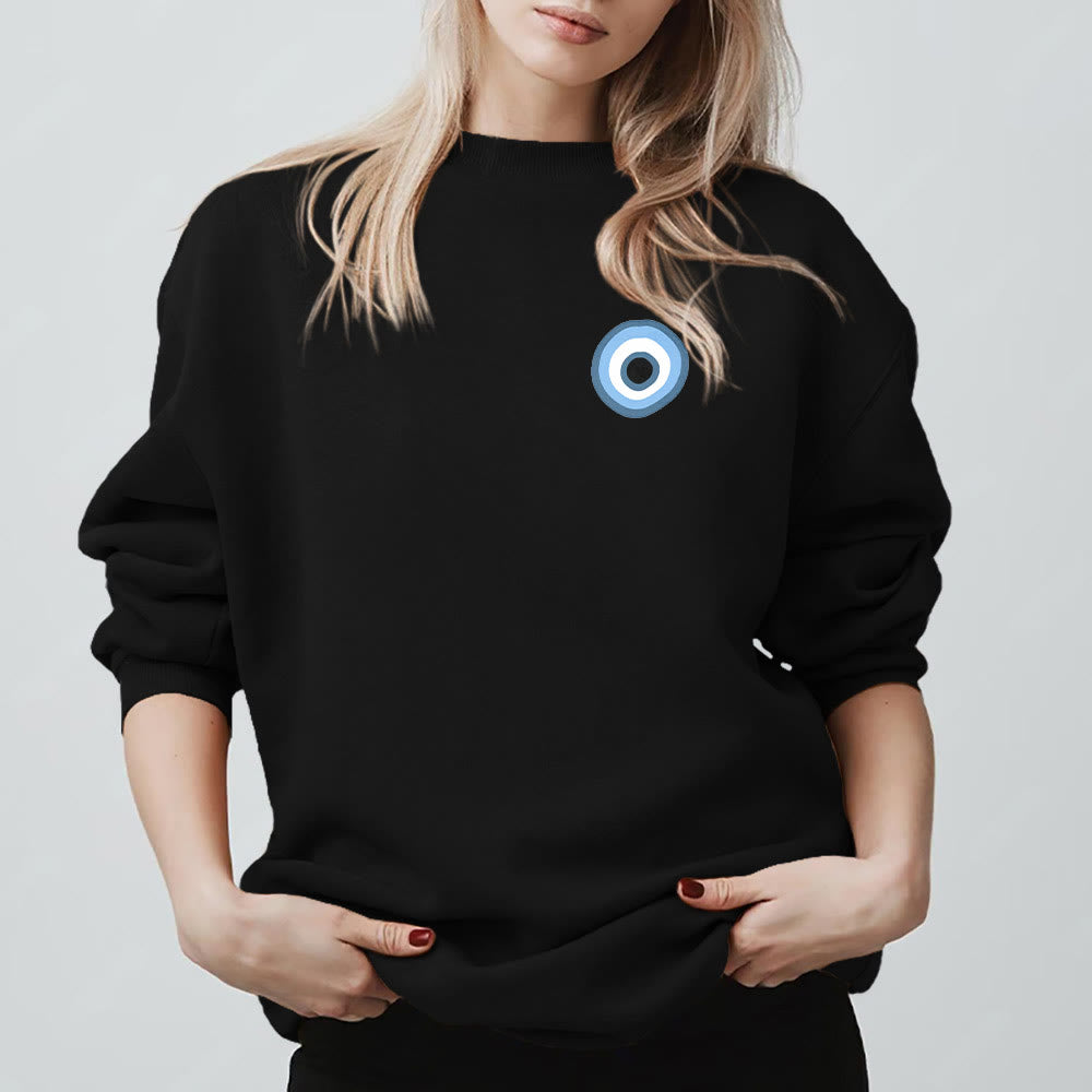 Felpa unisex Olivenorma Blue Evil Eye - image 6