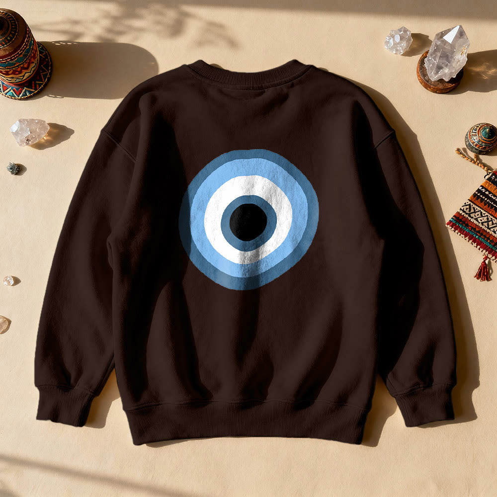 Felpa unisex Olivenorma Blue Evil Eye - Marrone - 2XL - image 14