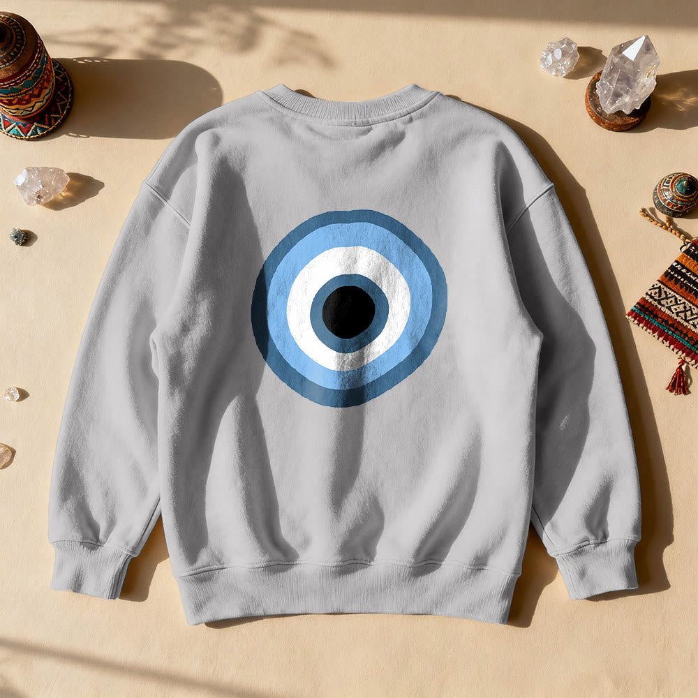Felpa unisex Olivenorma Blue Evil Eye - Grigio - 2XL - image 11