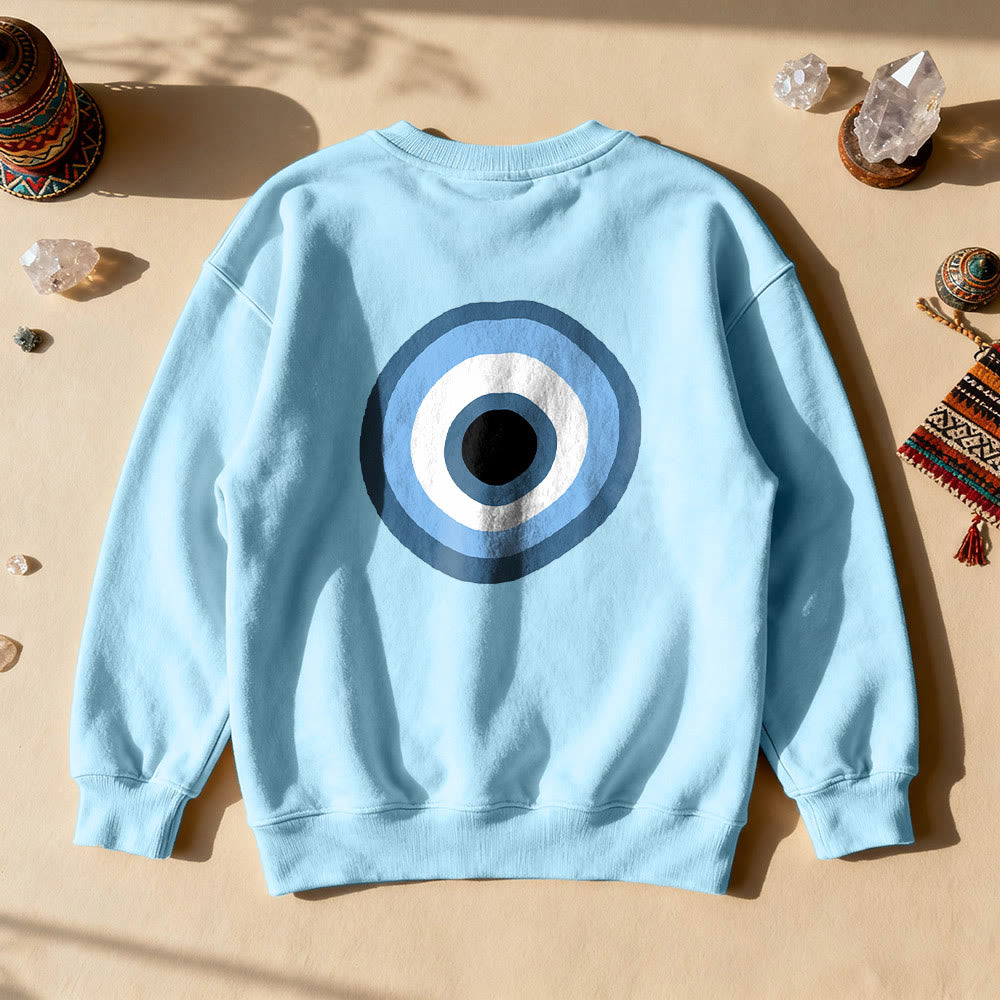 Felpa unisex Olivenorma Blue Evil Eye - Blu - 2XL - image 2