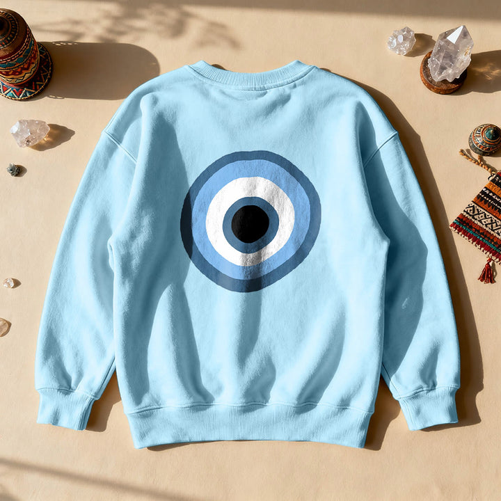 Felpa unisex Olivenorma Blue Evil Eye - Blu - 2XL - image 2