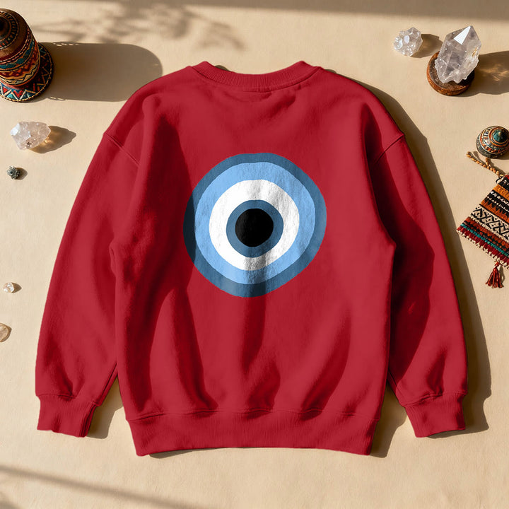 Felpa unisex Olivenorma Blue Evil Eye - Rosso - 2XL - image 20