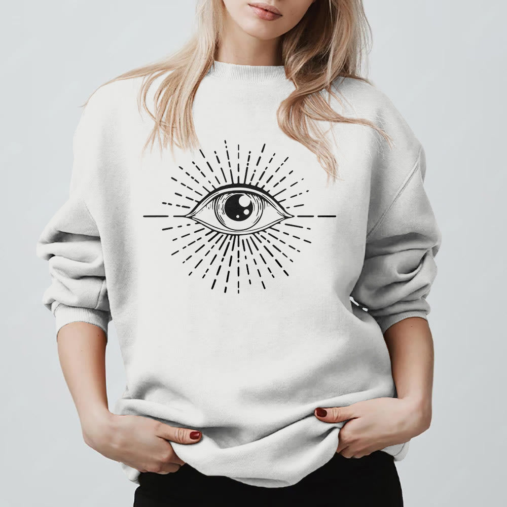 Felpa con cappuccio Olivenorma Spiritual Evil Eye Sunburst  - image 2