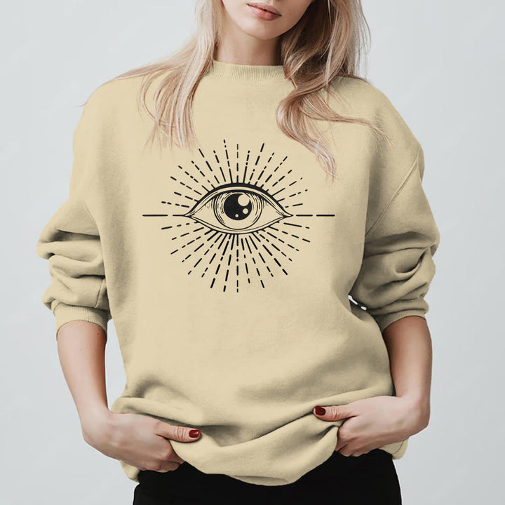 Felpa con cappuccio Olivenorma Spiritual Evil Eye Sunburst  - image 10
