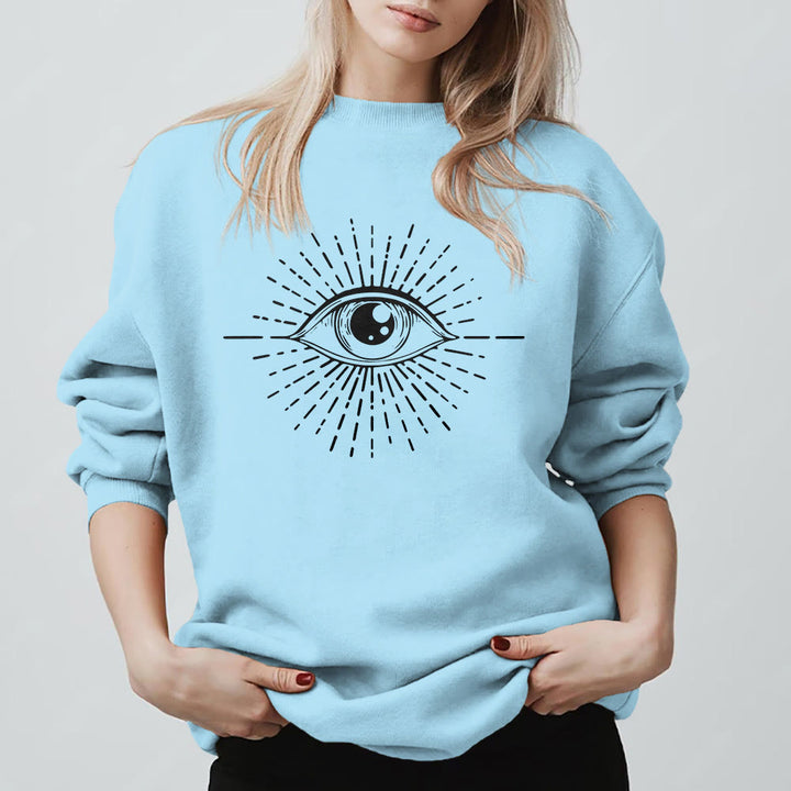Felpa con cappuccio Olivenorma Spiritual Evil Eye Sunburst  - image 12
