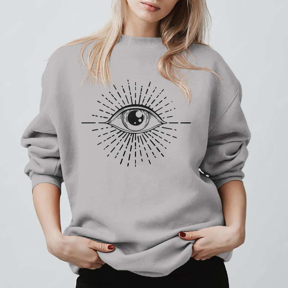 Felpa con cappuccio Olivenorma Spiritual Evil Eye Sunburst  - image 6