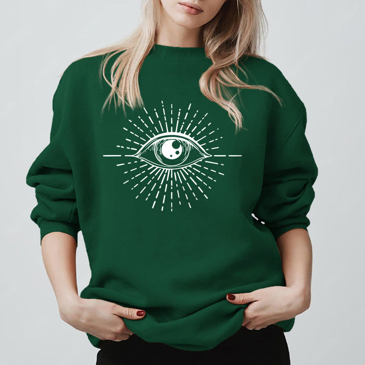 Felpa con cappuccio Olivenorma Spiritual Evil Eye Sunburst  - image 0