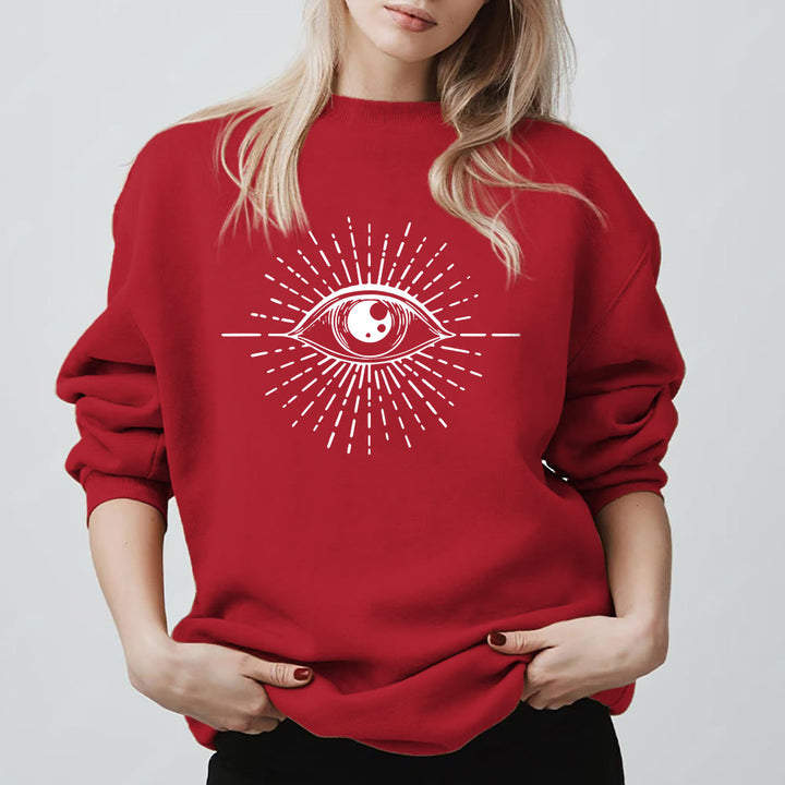 Felpa con cappuccio Olivenorma Spiritual Evil Eye Sunburst  - image 14