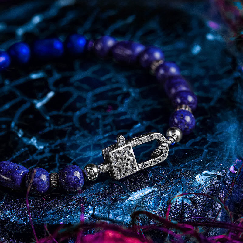 Braccialetto di perline di lapislazzuli blu imperiale Olivenorma - image 2