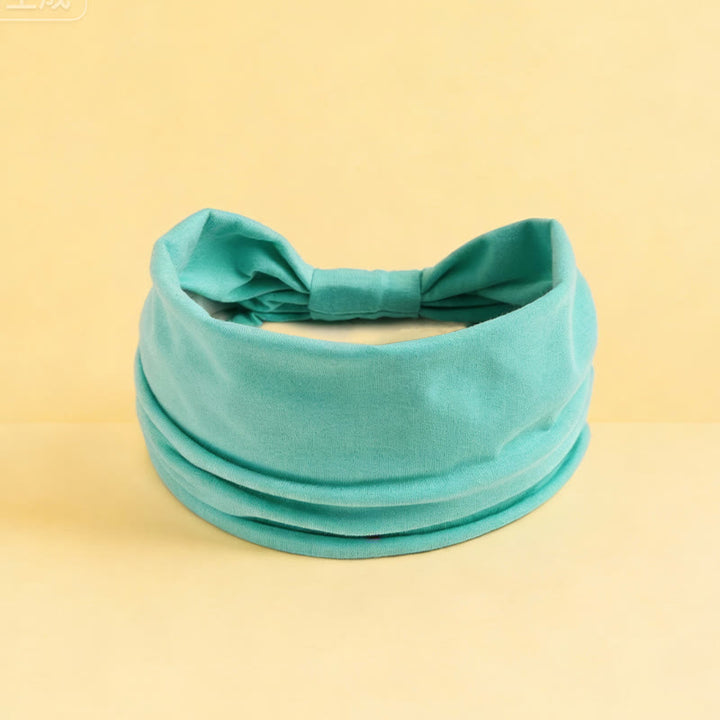 Fascia per yoga sportiva elastica ampia e solida Olivenorma Boho - Ciano - image 2