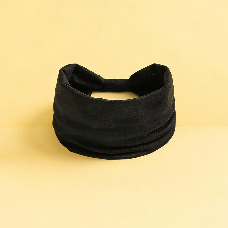 Fascia per yoga sportiva elastica ampia e solida Olivenorma Boho - Nero - image 10