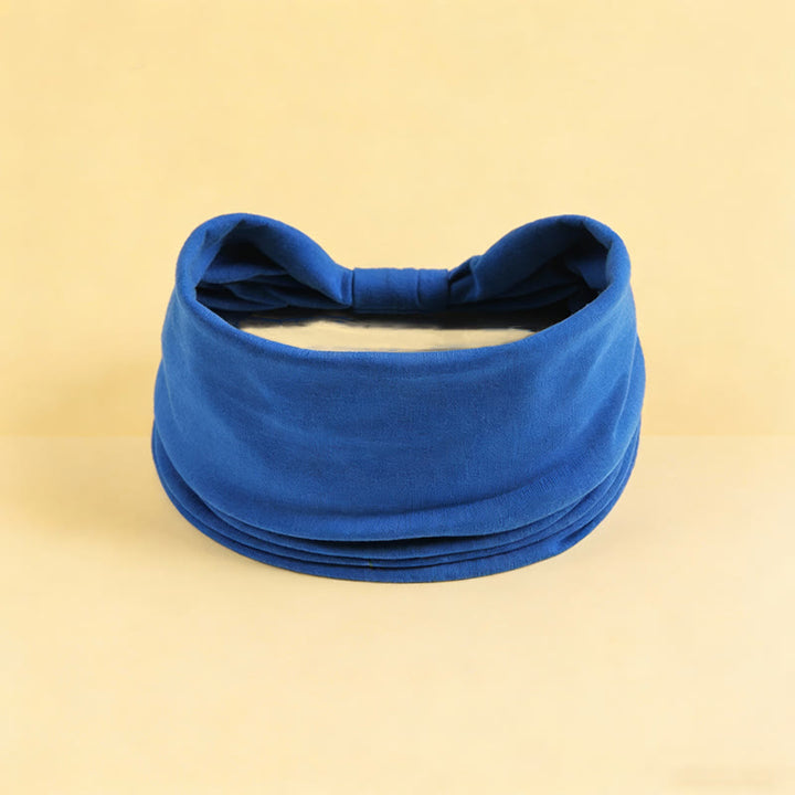 Fascia per yoga sportiva elastica ampia e solida Olivenorma Boho - Blu scuro - image 6
