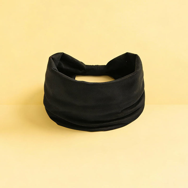 Fascia per yoga sportiva elastica ampia e solida Olivenorma Boho - Nero - image 10