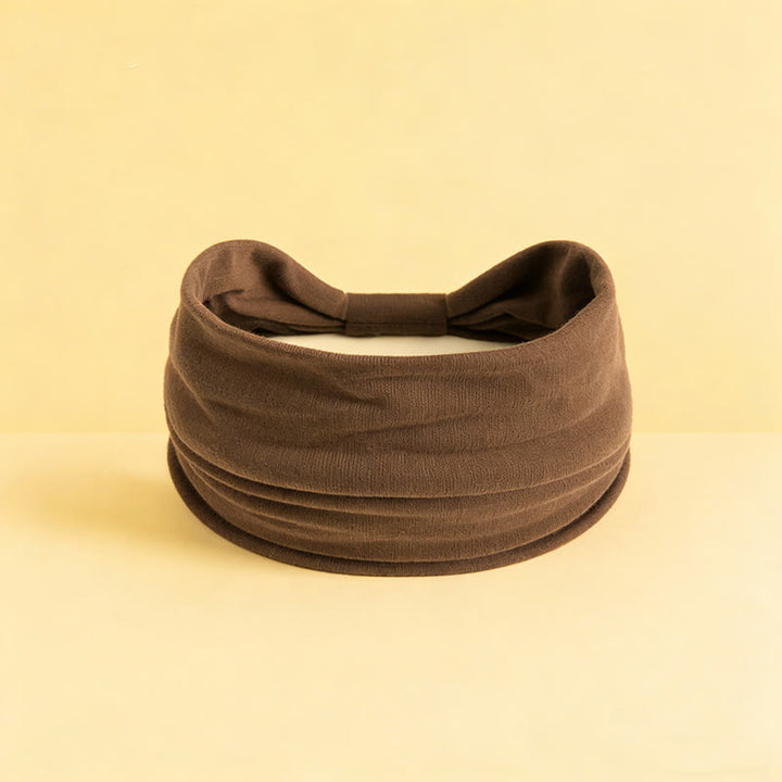 Fascia per yoga sportiva elastica ampia e solida Olivenorma Boho - Caffè scuro - image 15