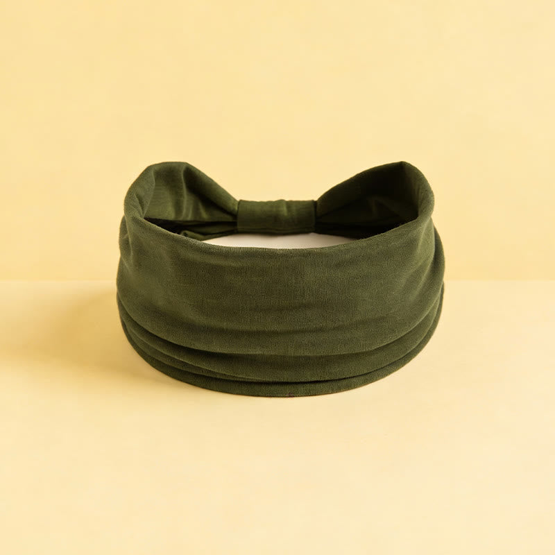 Fascia per yoga sportiva elastica ampia e solida Olivenorma Boho - Verde militare - image 19