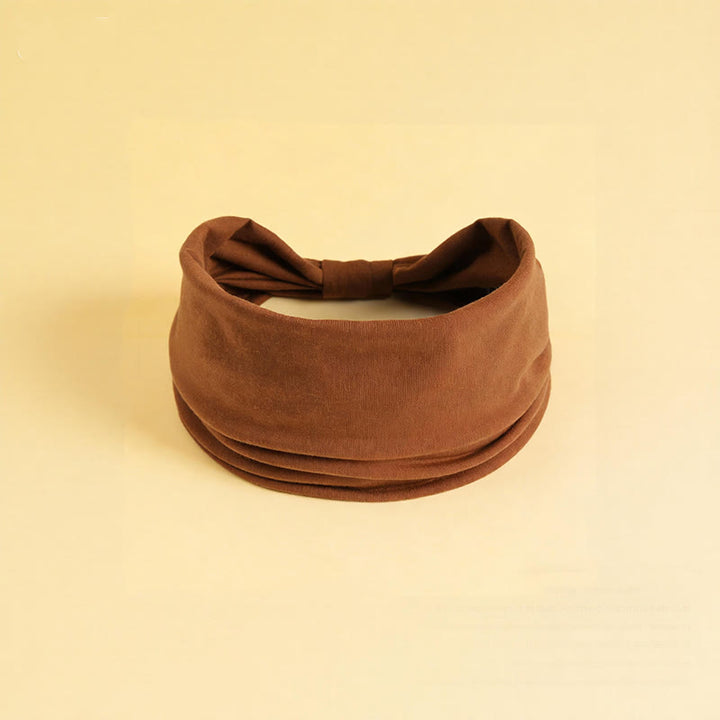 Fascia per yoga sportiva elastica ampia e solida Olivenorma Boho - Caffè leggero - image 12