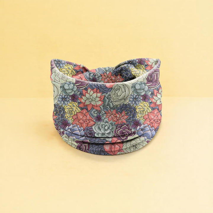 Fascia sportiva regolabile con stampa floreale boho Olivenorma - Azzurro chiaro - image 6