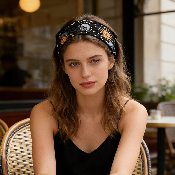 Fascia per yoga regolabile con stampa Boho Sole e Luna Olivenorma - image 5