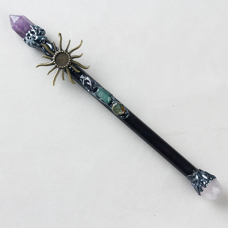 Bacchette di cristallo a forma di torcia in ametista Olivenorma - Sole - image 6