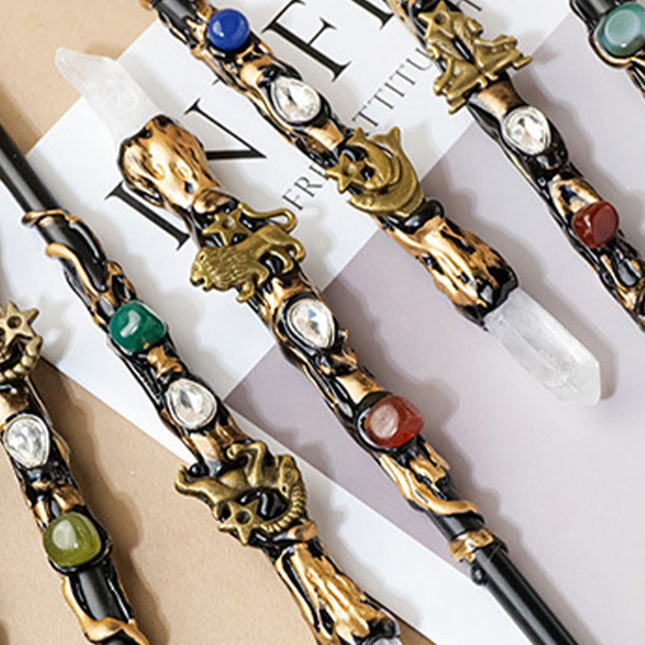 Bacchette magiche di cristallo trasparente naturale Olivenorma con 12 costellazioni - image 16