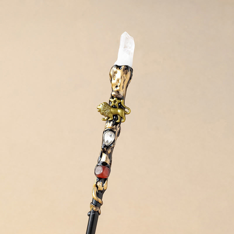 Bacchette magiche di cristallo trasparente naturale Olivenorma con 12 costellazioni - Leone - image 5