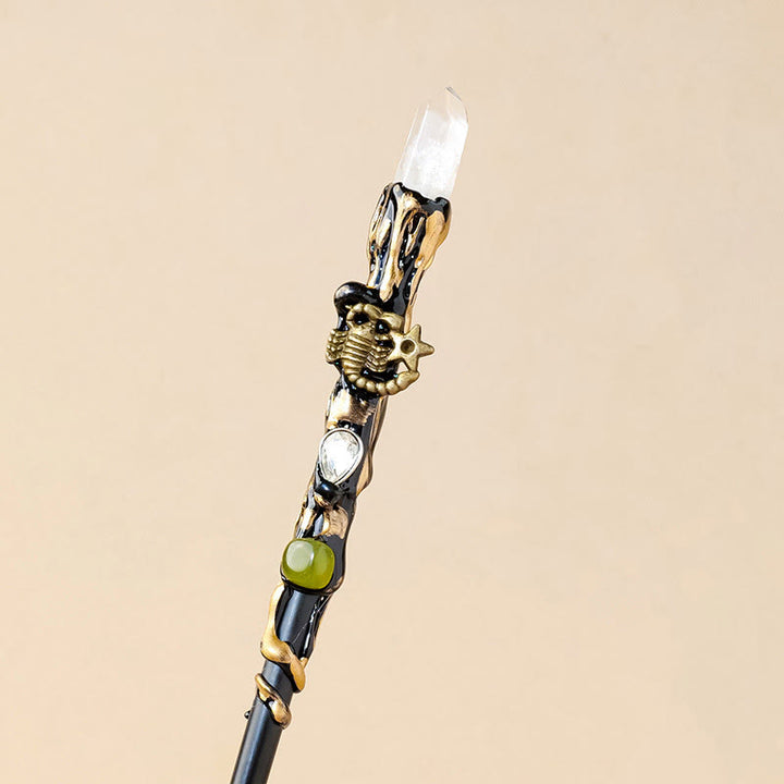 Bacchette magiche di cristallo trasparente naturale Olivenorma con 12 costellazioni - Scorpione - image 8