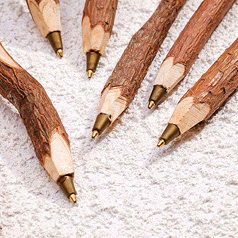 Penna a sfera in legno con pietre preziose naturali Olivenorma e bacchette di cristallo - image 47