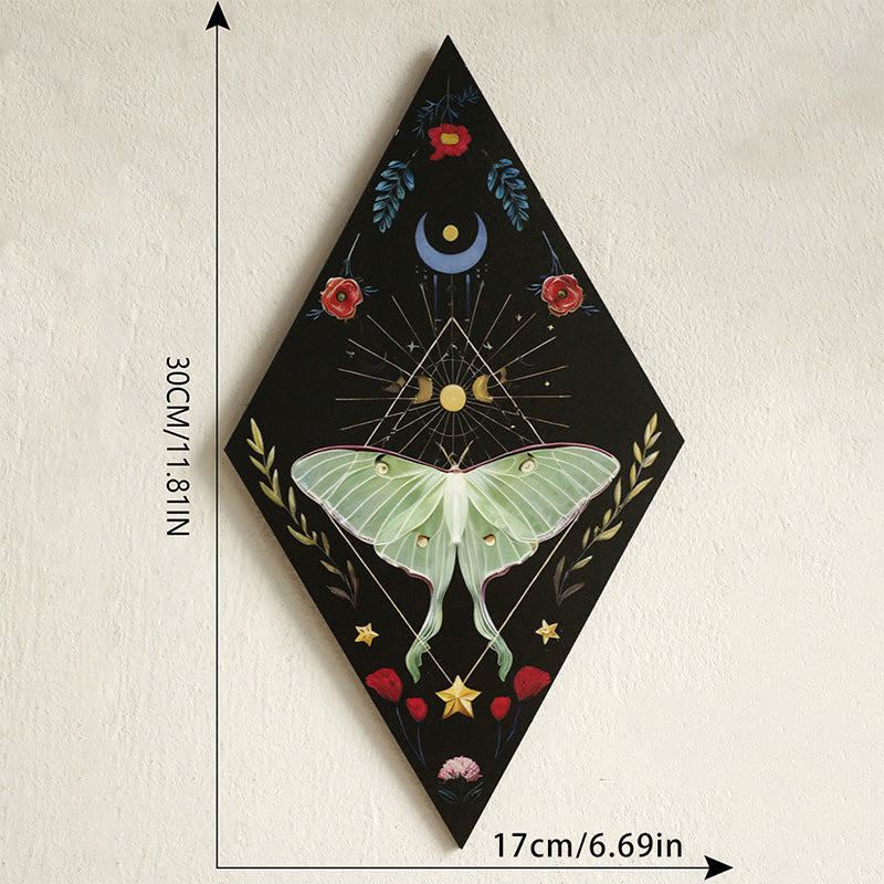 Mensola in cristallo a forma di farfalla romboidale in legno Olivenorma - E - image 5